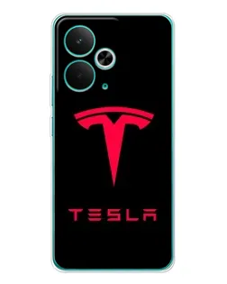 Чохол для Realme 14T з картинкою «Tesla Red Logo»