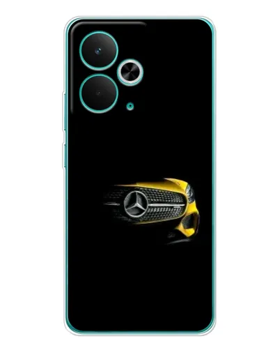 Чехол для Realme 14T с картинкой «Mercedes — ретро стиль»