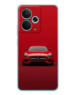 Чехол для Realme 14T с картинкой «Красный Mercedes AMG»