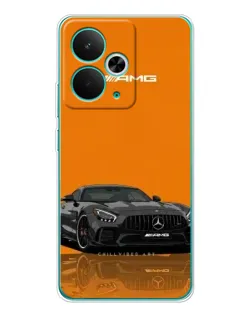 Чехол для Realme 14T с картинкой «Оранжевый Mercedes AMG»