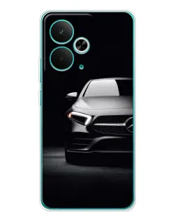 Чехол для Realme 14T с картинкой «Свет фар Mercedes»