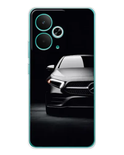 Чехол для Realme 14T с картинкой «Свет фар Mercedes»