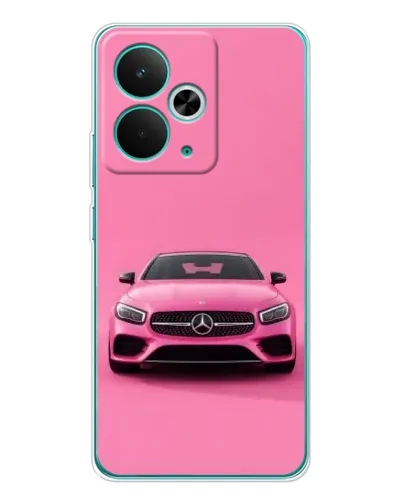 Чехол для Realme 14T с картинкой «Розовый Mercedes AMG» Чехол для Realme 14T с картинкой «Розовый Mercedes AMG»