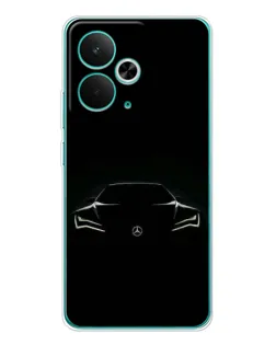 Чохол для Realme 14T з картинкою «Mercedes — силует авто»