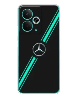 Чохол для Realme 14T з картинкою «Спортивні лінії Mercedes»