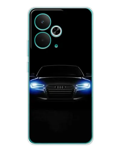 Чохол для Realme 14T з картинкою «Audi в неоні»