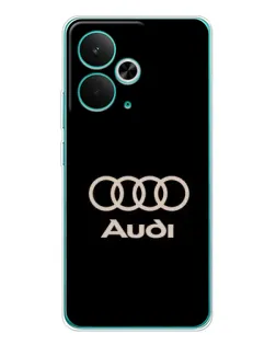 Чохол для Realme 14T з картинкою «Audi — золотий логотип»