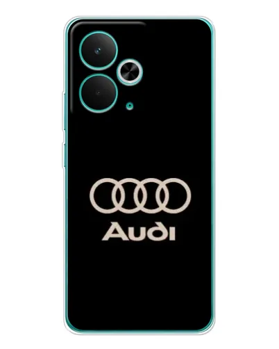 Чохол для Realme 14T з картинкою «Audi — золотий логотип»