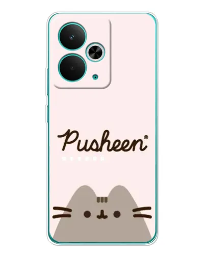 Чохол для Realme 14T з картинкою «Pusheen логотип»