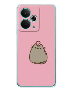 Чохол для Realme 14T з картинкою «Pusheen серце»