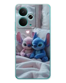Чехол для Realme 14T с картинкой «Плюшевые Стич Ангел»