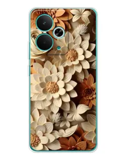 Чохол для Realme 14T з картинкою «Бежевий флористичний декор» Чохол для Realme 14T з картинкою «Бежевий флористичний декор»