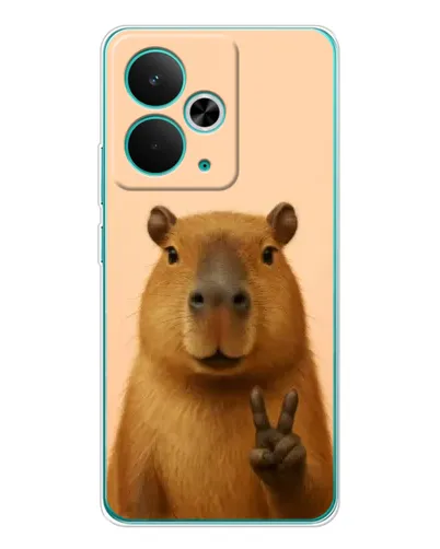 Чохол для Realme 14T з картинкою «Капібара вікторія» Чохол для Realme 14T з картинкою «Капібара вікторія»