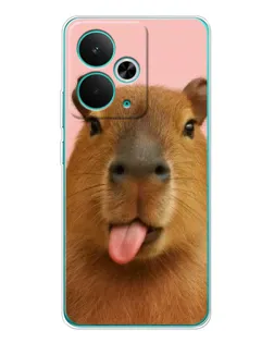 Чохол для Realme 14T з картинкою «Капібара з язиком»