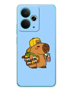 Чохол для Realme 14T з картинкою «Капібара на скейті»