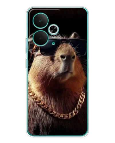 Чохол для Realme 14T з картинкою «Капібара золотий ланцюг» Чохол для Realme 14T з картинкою «Капібара золотий ланцюг»