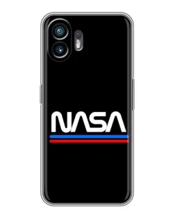Чехол для Realme 15 Lite с картинкой «NASA — классика Red Blue»