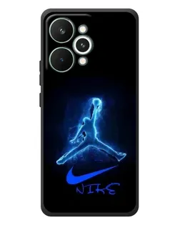 Чехол для Realme 15 Pro с картинкой «Jordan Neon Blue»