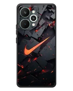 Чохол для Realme 15 Pro з картинкою «Nike — ефект розломів»