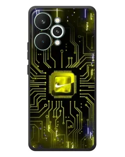 Чохол для Realme 15 Pro з картинкою «Nike — золота іскра»