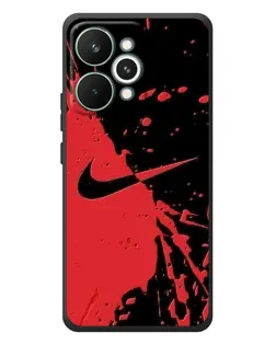 Чохол для Realme 15 Pro з картинкою «Червоні бризки Nike»