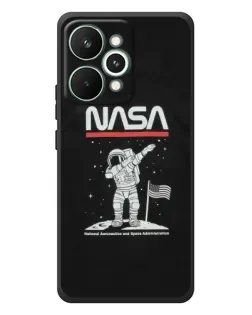 Чохол для Realme 15 Pro з картинкою «NASA — крокуємо по Місяцю»