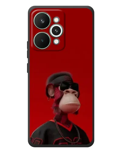 Чохол для Realme 15 Pro з картинкою «Bored Ape в червоному» Чохол для Realme 15 Pro з картинкою «Bored Ape в червоному»