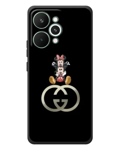 Чохол для Realme 15 Pro з картинкою «Мінні Маус на лого» Чохол для Realme 15 Pro з картинкою «Мінні Маус на лого»
