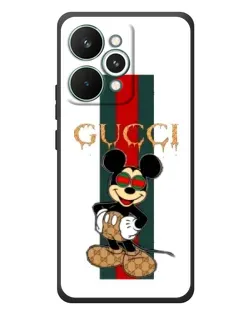 Чохол для Realme 15 Pro з картинкою «Міккі Маус Gucci — смуги»