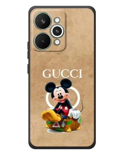 Чохол для Realme 15 Pro з картинкою «Міккі Маус Gucci — крафт» Чохол для Realme 15 Pro з картинкою «Міккі Маус Gucci — крафт»