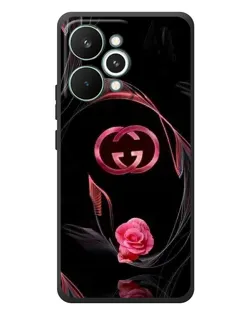 Чохол для Realme 15 Pro з картинкою «Gucci — неонова троянда»