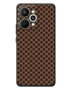 Чохол для Realme 15 Pro з картинкою «Gucci — шоколадна сітка» Чохол для Realme 15 Pro з картинкою «Gucci — шоколадна сітка»