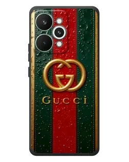 Чохол для Realme 15 Pro з картинкою «Gucci — фірмова смуга та золото» Чохол для Realme 15 Pro з картинкою «Gucci — фірмова смуга та золото»
