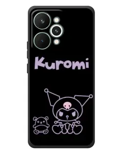 Чохол для Realme 15 Pro з картинкою «Kuromi — чорний мінімалізм»