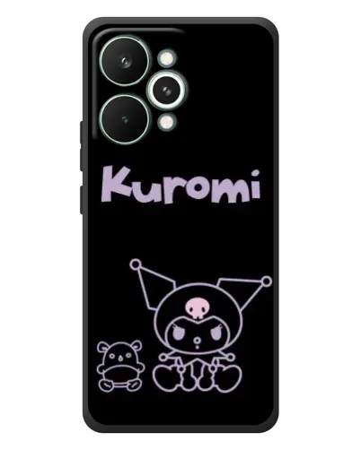 Чохол для Realme 15 Pro з картинкою «Kuromi — чорний мінімалізм» Чохол для Realme 15 Pro з картинкою «Kuromi — чорний мінімалізм»
