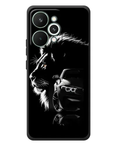 Чохол для Realme 15 Pro з картинкою «BMW та лев» Чохол для Realme 15 Pro з картинкою «BMW та лев»