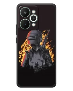 Чохол для Realme 15 Pro з картинкою «PUBG — вогняний силует»