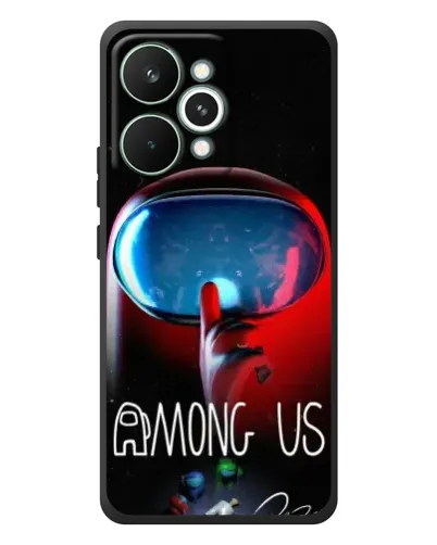Чохол для Realme 15 Pro з картинкою «Червоний імпостер — макро»