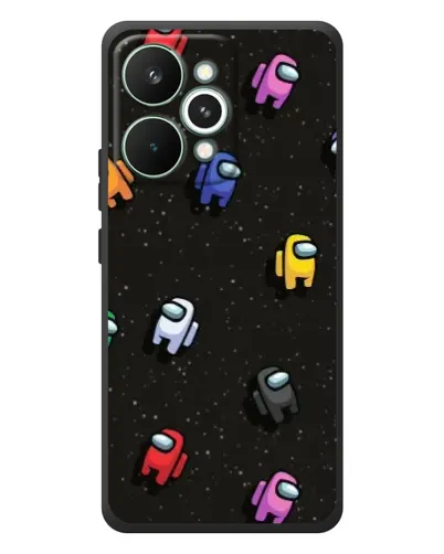 Чохол для Realme 15 Pro з картинкою «Космічний патерн Among Us»