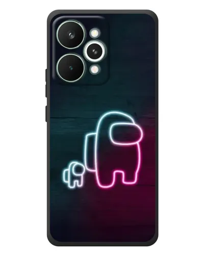 Чохол для Realme 15 Pro з картинкою «Among Us неон-арт»