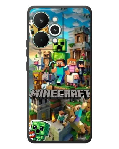 Чехол для Realme 15 Pro с картинкой «Замок Minecraft»