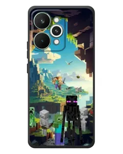 Чехол для Realme 15 Pro с картинкой «Эндермен в лесу»