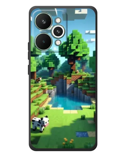 Чехол для Realme 15 Pro с картинкой «Minecraft летний день»