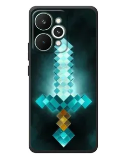 Чехол для Realme 15 Pro с картинкой «Алмазный меч неон»