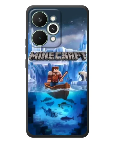 Чехол для Realme 15 Pro с картинкой «Minecraft ледяной мир»