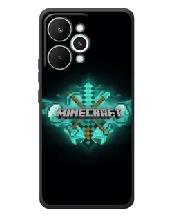 Чехол для Realme 15 Pro с картинкой «Minecraft Diamond лого»