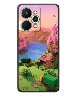 Чехол для Realme 15 Pro с картинкой «Розовое дерево Minecraft»