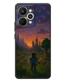 Чехол для Realme 15 Pro с картинкой «Стив у башни»