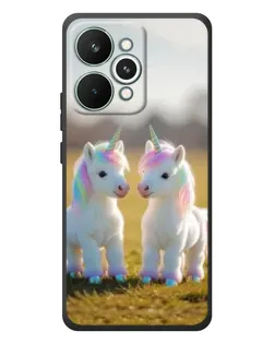 Чехол для Realme 15 Pro с картинкой «Пара единорогов»