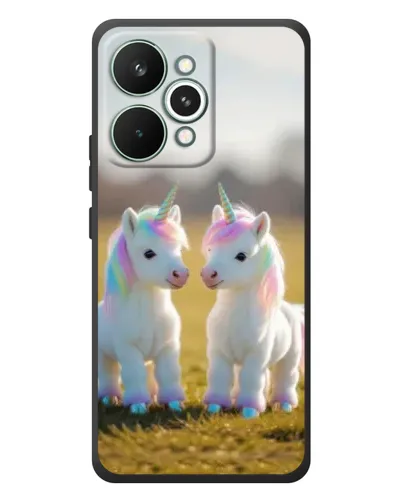 Чехол для Realme 15 Pro с картинкой «Пара единорогов»